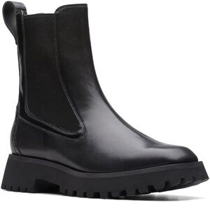 Clarks Black Ankle Booties NWOT